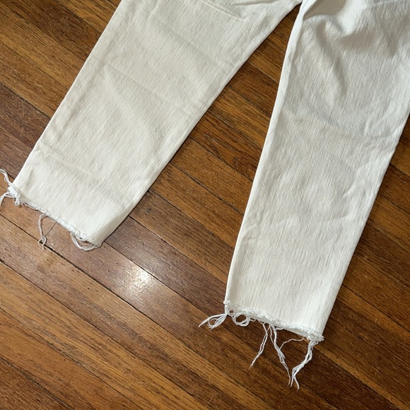 MOTHER The Shaker Prep Fray Ankle Jeans in Act Natural, Sz 30 - Picture 5 of 5